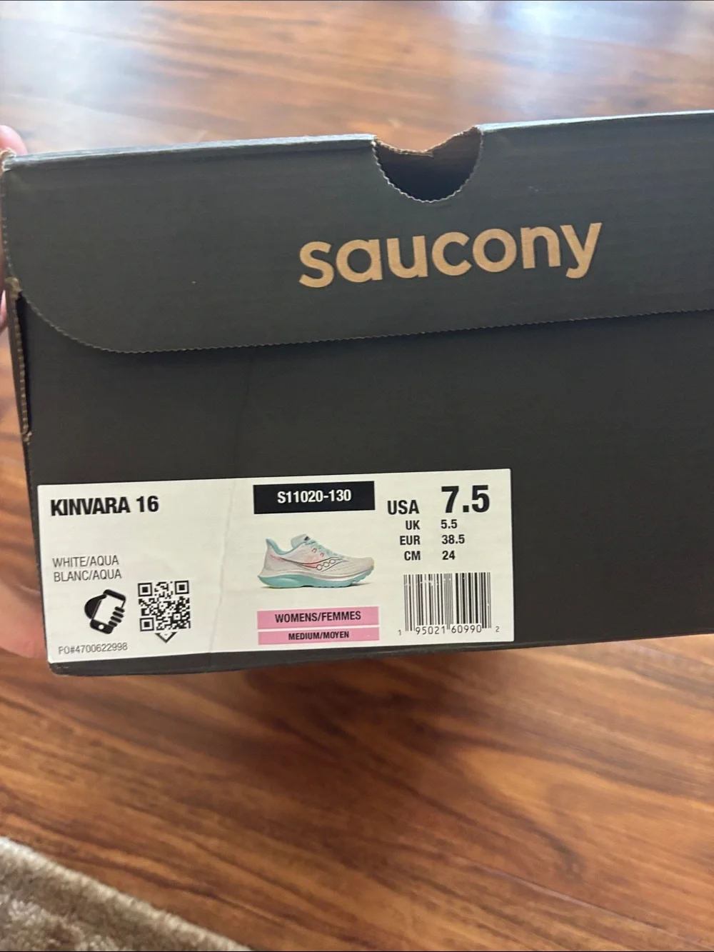 Saucony Women's Athletic Shoes in White, Aqua & Neon Yellow